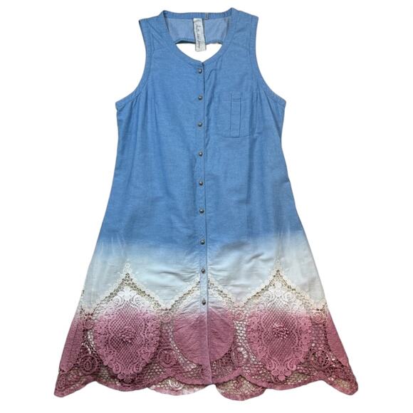 Aratta Blue and Pink Dress | Size S - Picture 1 of 5